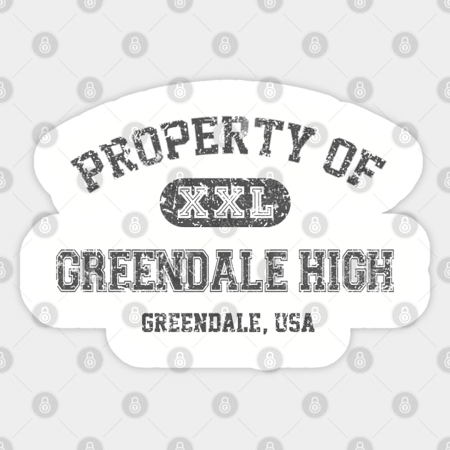 Property of Greendale High Sticker by tonynichols